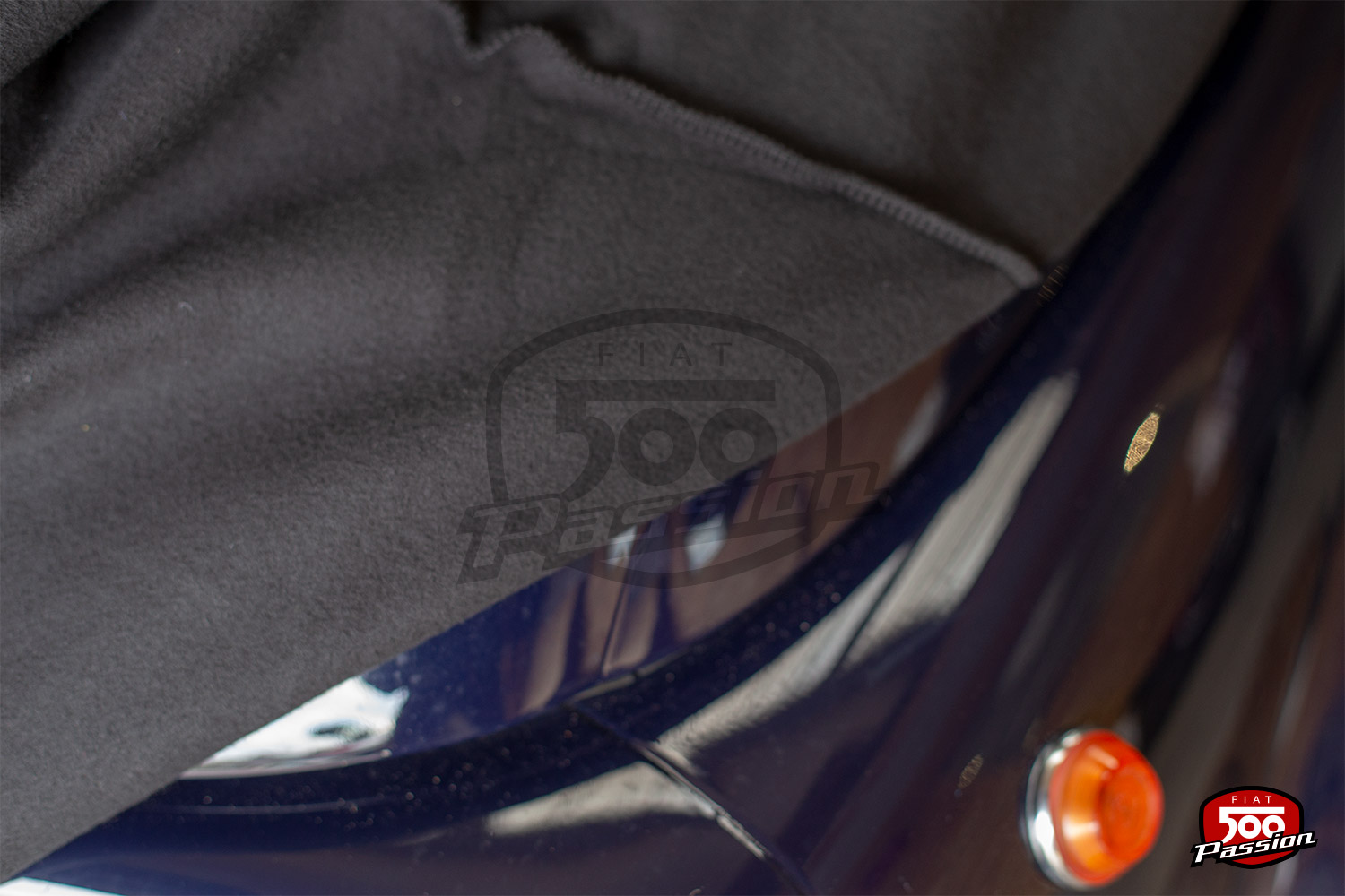 Bâche protection Fiat 600 - Housse Jersey Coverlux© : usage garage