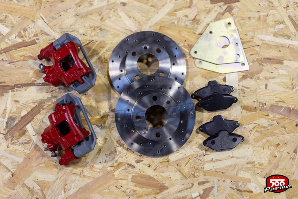 Kit Transformation Frein Tambour Arrière En Frein à Disque Kit frein à disque (montage 126) - Fiat 500 Passion